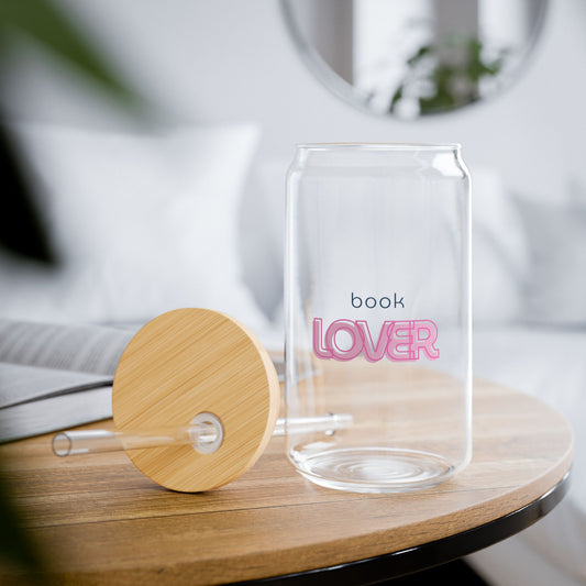 Book Lover Sipper Glass, 16oz - The Perfect Gift for Book Lovers This Valentine's Day