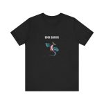 Colorful dragon illustration with the words “Book Dragon” printed on a cotton t-shirt – fantasy shirt for readers and mythical creature lovers.
